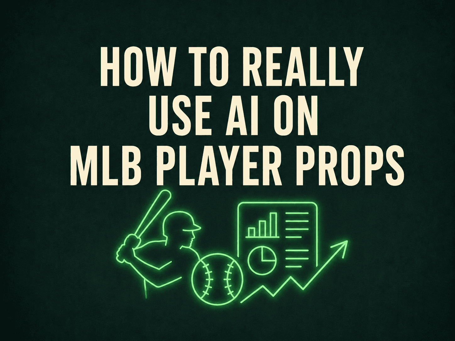 How to Use AI on MLB Player Props