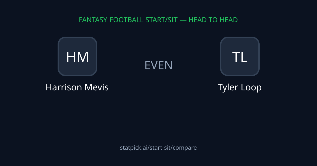 Harrison Mevis or Tyler Loop? Start Harrison Mevis — Week 4 Start/Sit ...